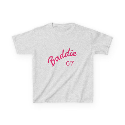 Kids Tee — Pink “Baddie 67” Front & “Slay” Back Graphic - Sole & Drip