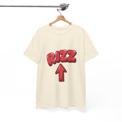 Adult Tee — Playful "RIZZ" Arrow Graphic Shirt