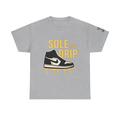 Sole and Drip Short Sleeve Tee — Sneaker Graphic Shirt with 'SOLE AND DRIP' Design