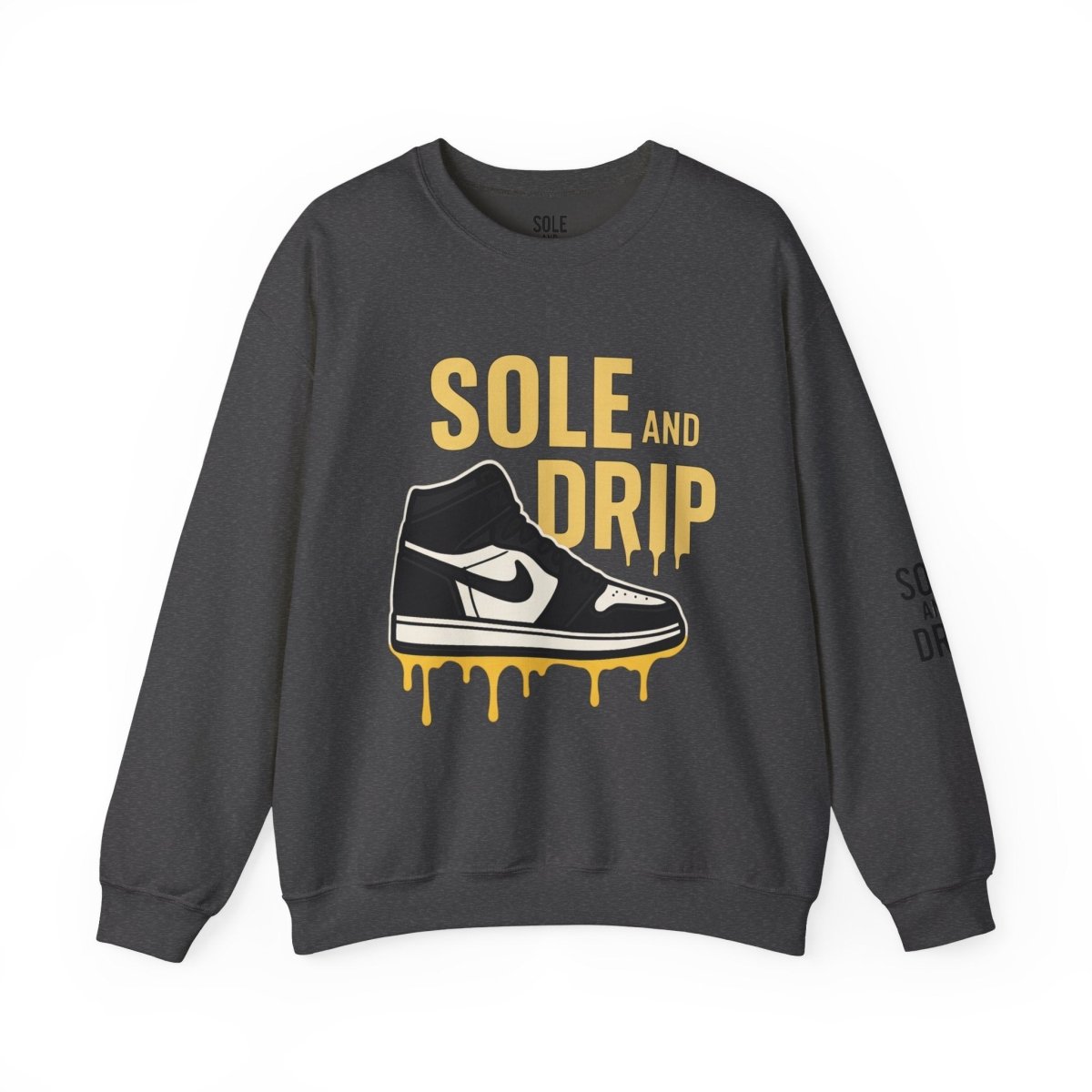 Sole and Drip Sweatshirt — Sneaker Graphic Shirt with 'SOLE AND DRIP' Design - Sole & Drip