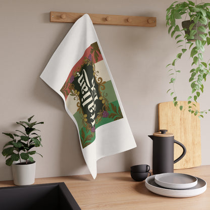 Italian-ish Tea Towel — Vintage Italian Flag Kitchen Towel