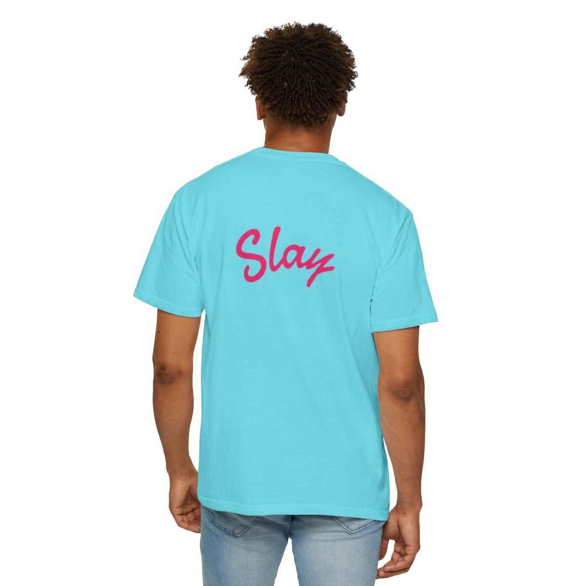 Baddie 67 T-Shirt — Pink Script "Baddie" Front & "Slay" Back - Sole & Drip