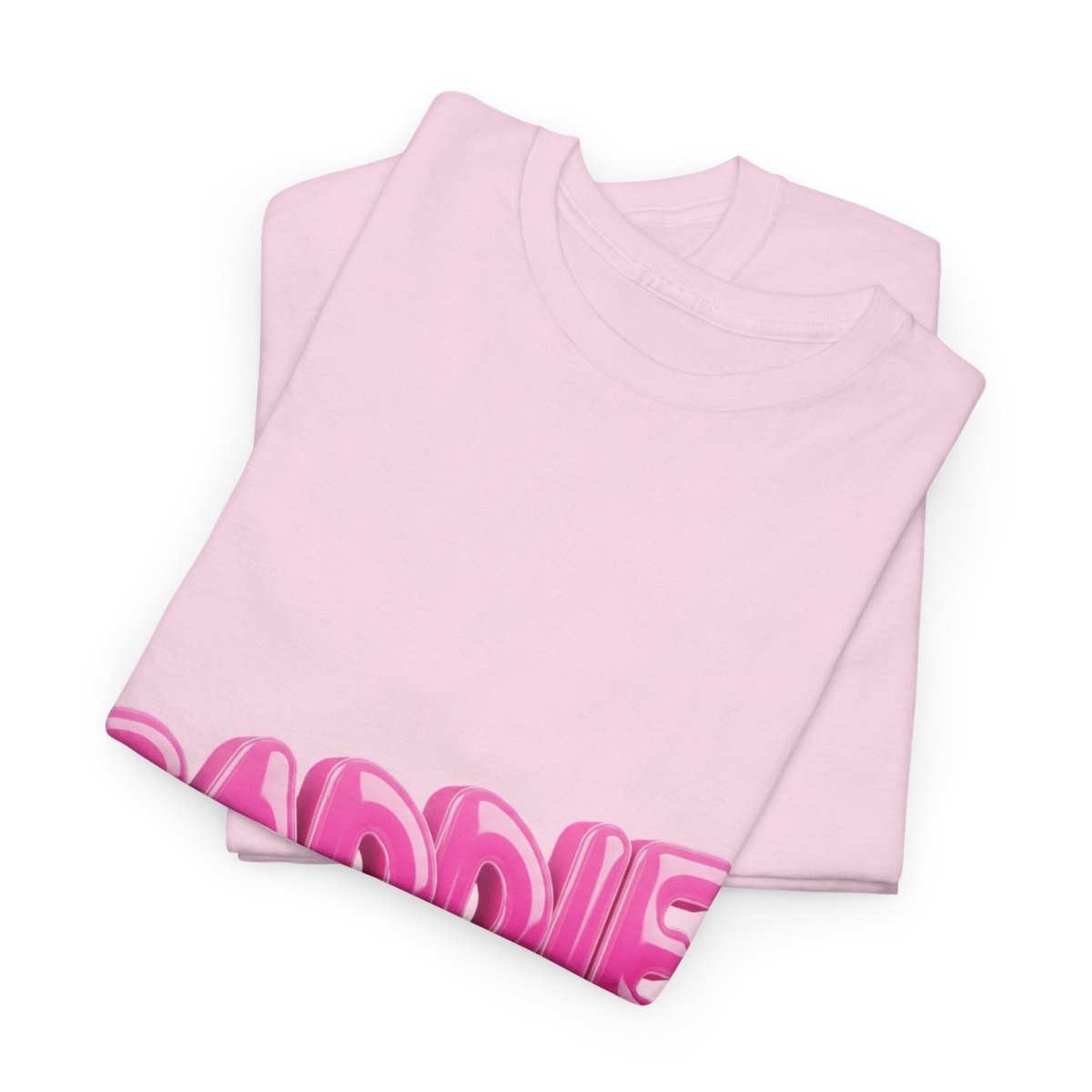 Baddie Pink Bubble Text Tee - Trendy Graphic T-Shirt - Sole & Drip