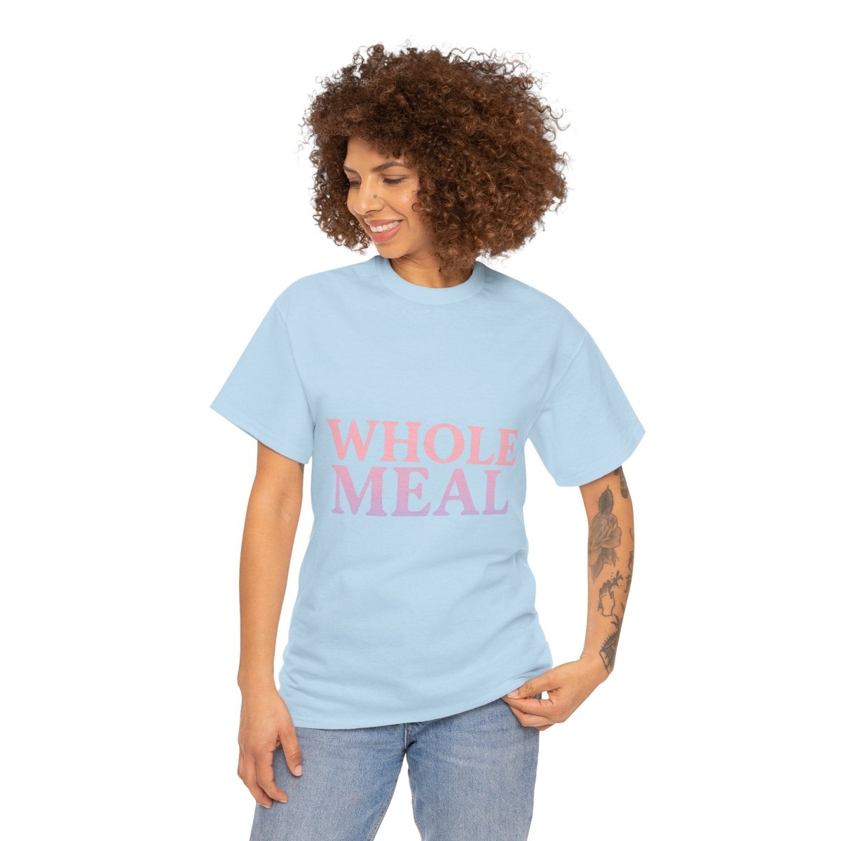 Whole Meal Tee — Pastel Gradient Graphic T‑Shirt - Sole & Drip