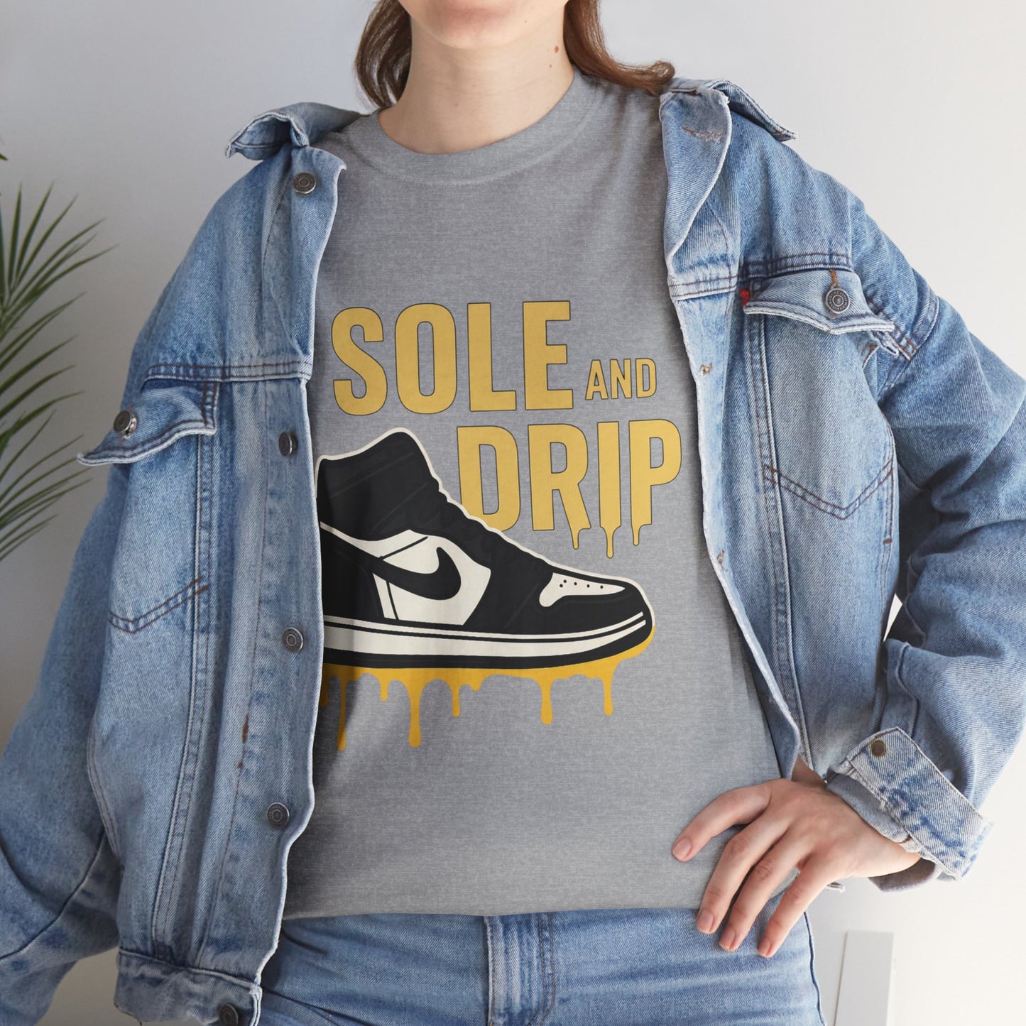 Sole and Drip Short Sleeve Tee — Sneaker Graphic Shirt with 'SOLE AND DRIP' Design