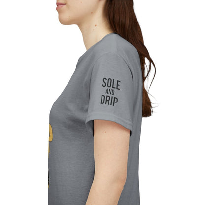 Sole and Drip Short Sleeve Tee — Sneaker Graphic Shirt with 'SOLE AND DRIP' Design - Sole & Drip