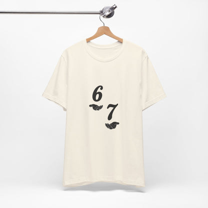6 7 W hands Tee — Minimal 6 7 w/hands Graphic T-Shirt - Sole & Drip