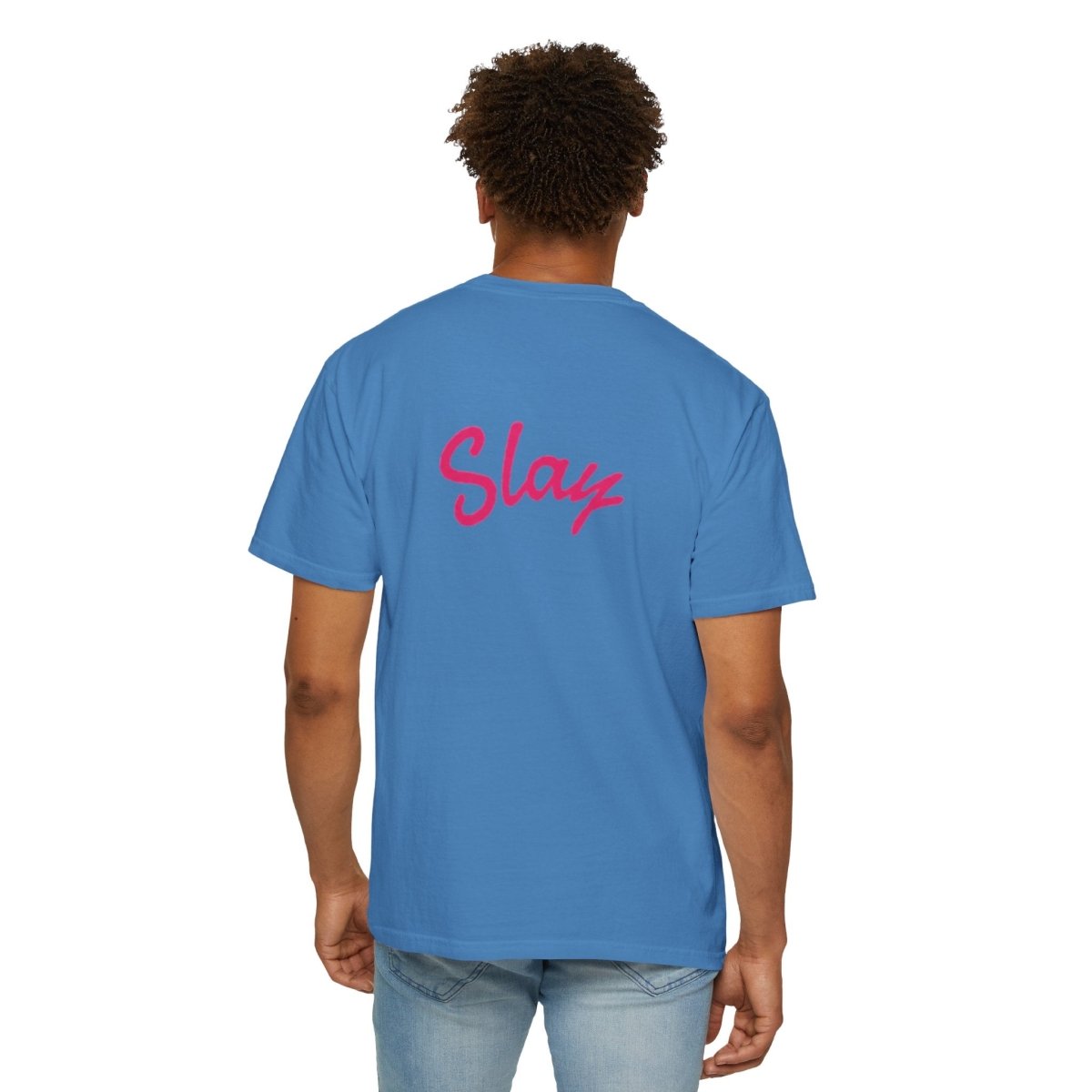 Baddie 67 T-Shirt — Pink Script "Baddie" Front & "Slay" Back - Sole & Drip