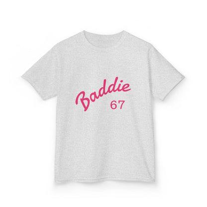 Kids Tee — Pink “Baddie 67” Front & “Slay” Back Graphic - Sole & Drip