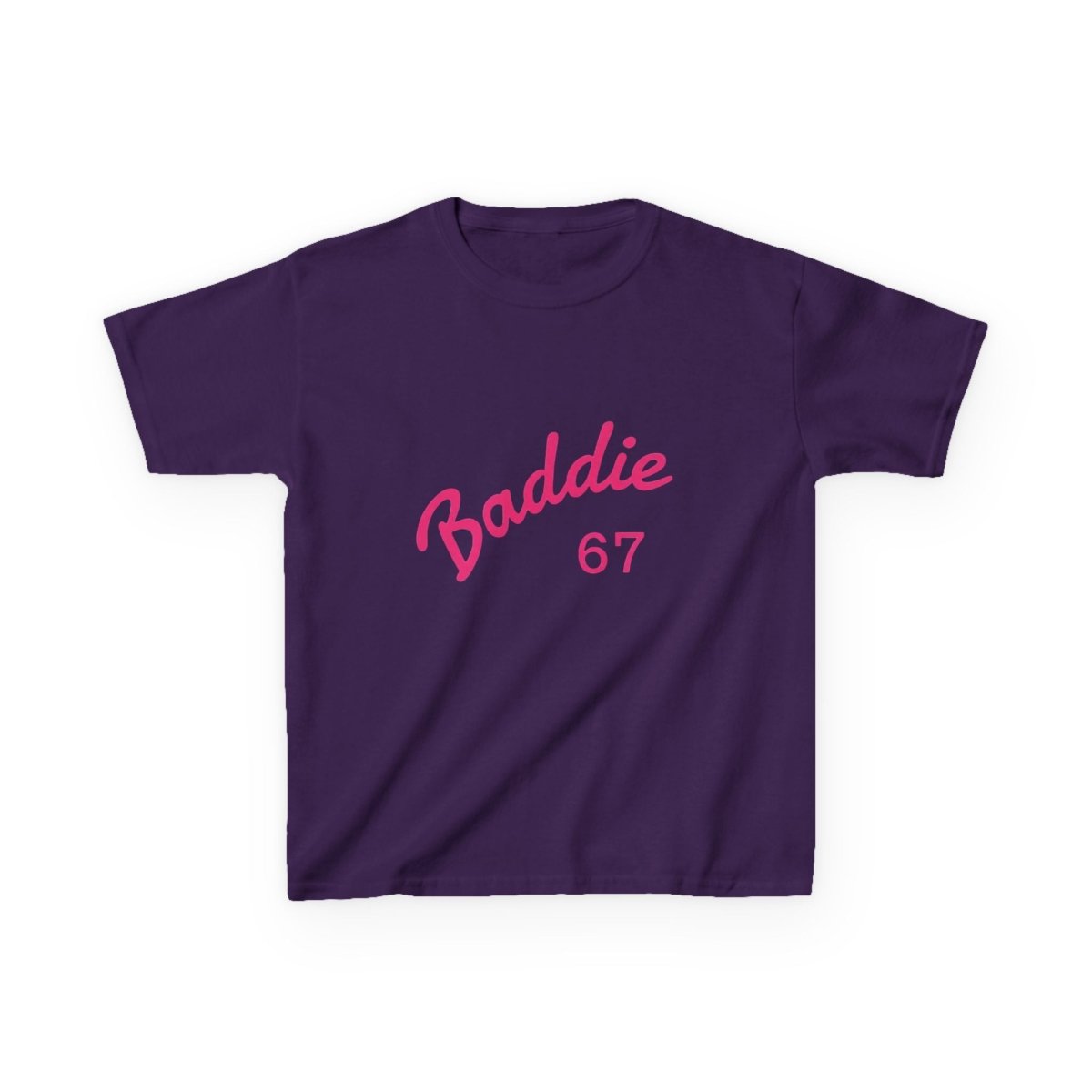 Kids Tee — Pink “Baddie 67” Front & “Slay” Back Graphic - Sole & Drip