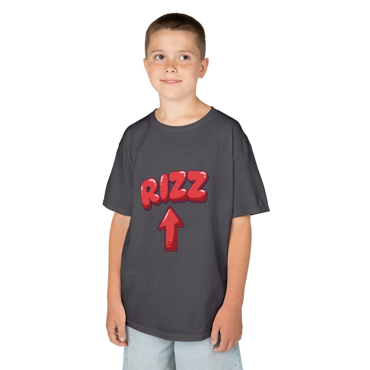 Kids Tee — Playful "RIZZ" Arrow Graphic Shirt - Sole & Drip
