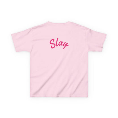 Kids Tee — Pink “Baddie 67” Front & “Slay” Back Graphic - Sole & Drip