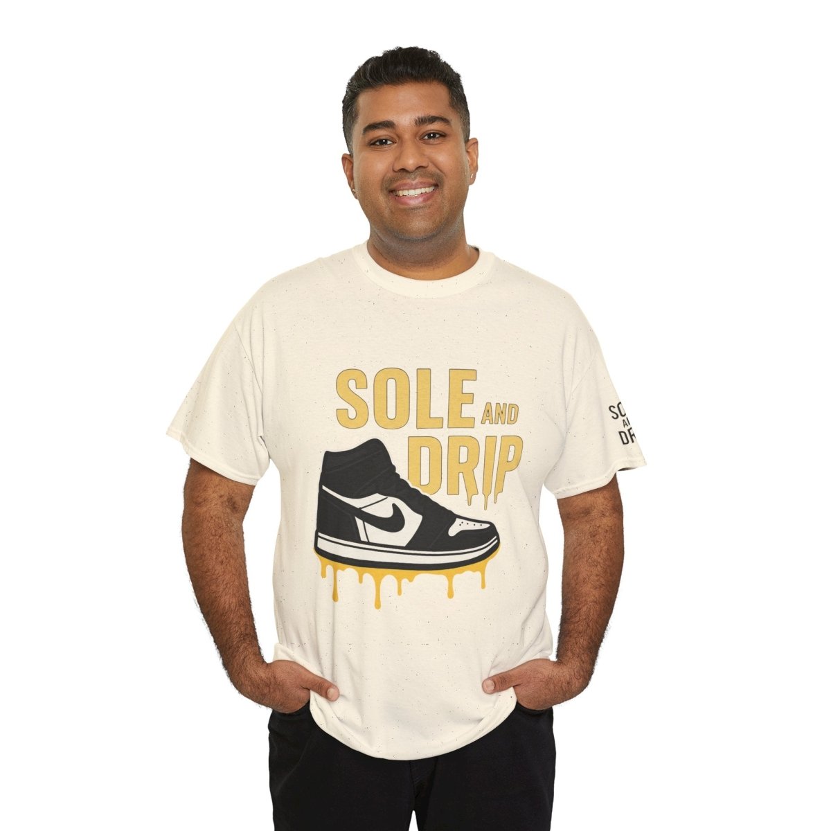 Sole and Drip Short Sleeve Tee — Sneaker Graphic Shirt with 'SOLE AND DRIP' Design - Sole & Drip