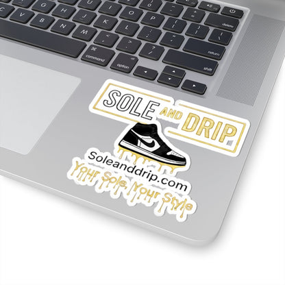 Sole and Drip Sticker — Sneaker Logo Kiss - Cut Decal ("Your Sole, Your Style") - Sole & Drip