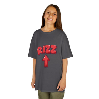 Kids Tee — Playful "RIZZ" Arrow Graphic Shirt - Sole & Drip