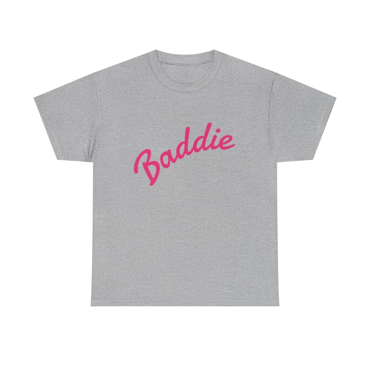 Baddie Script Tee — Pink Retro Graphic T‑Shirt - Sole & Drip