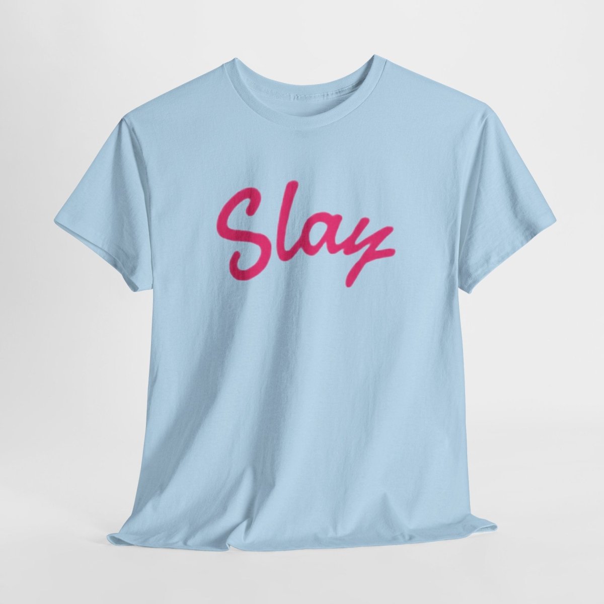Slay Script T‑Shirt — Pink Script Graphic Tee for Trendy Women & Girls - Sole & Drip