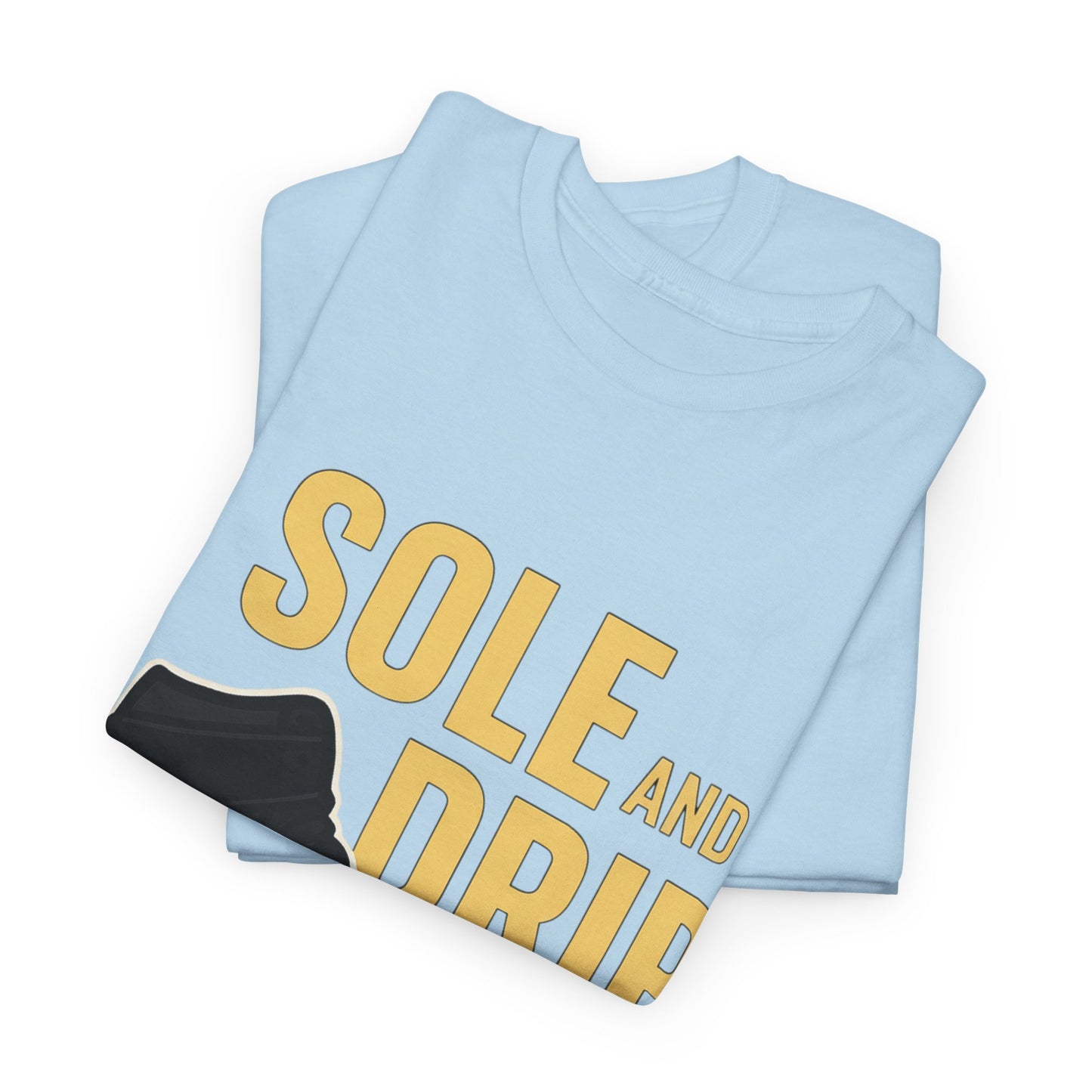 Sole and Drip Short Sleeve Tee — Sneaker Graphic Shirt with 'SOLE AND DRIP' Design