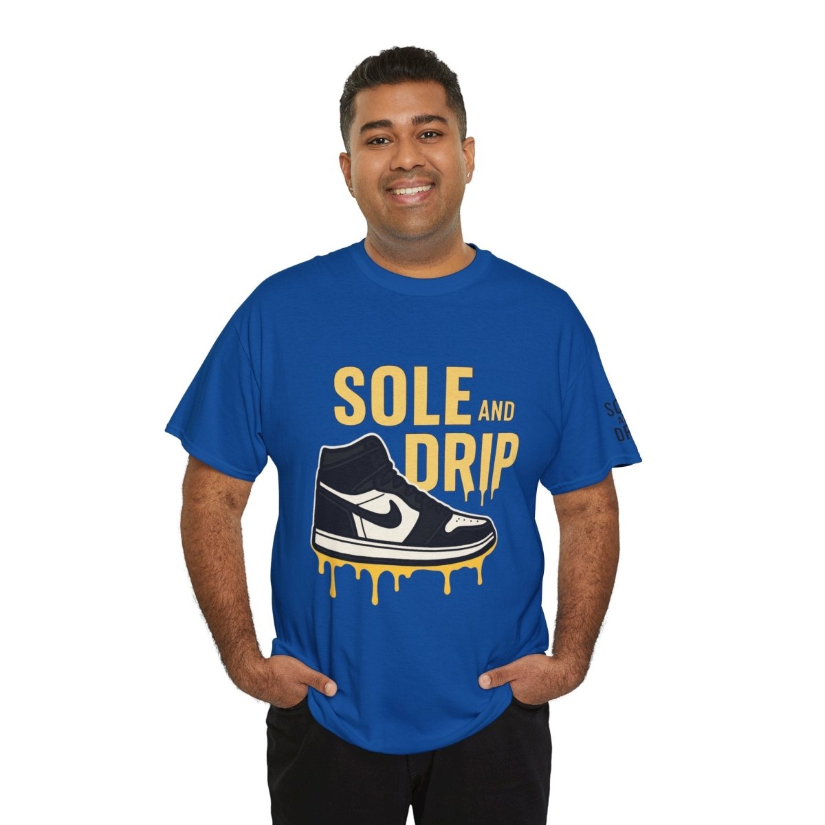 Sole and Drip Short Sleeve Tee — Sneaker Graphic Shirt with 'SOLE AND DRIP' Design - Sole & Drip