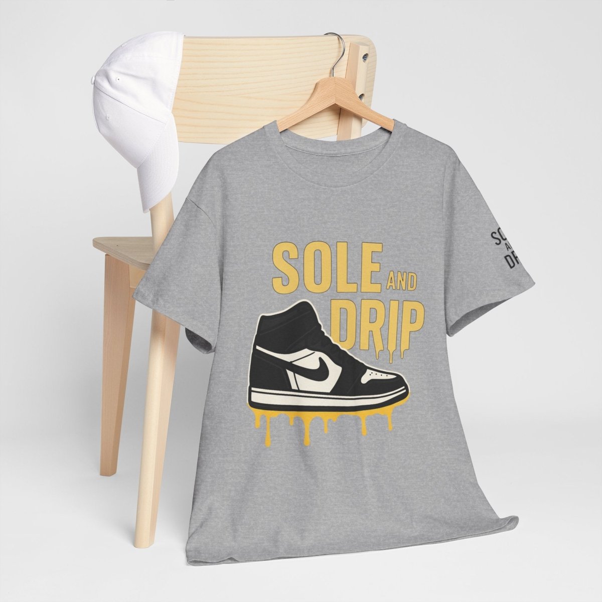 Sole and Drip Short Sleeve Tee — Sneaker Graphic Shirt with 'SOLE AND DRIP' Design - Sole & Drip