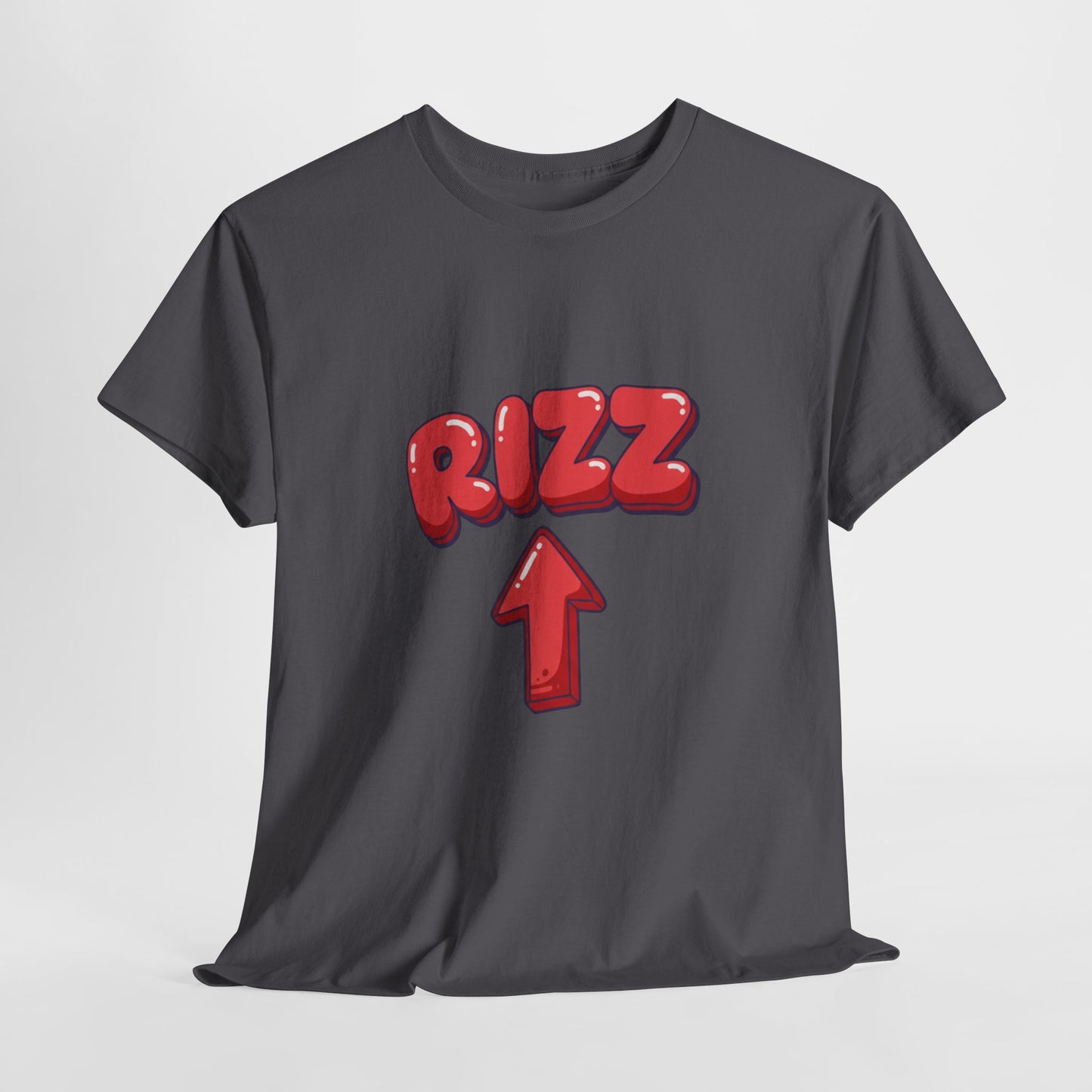 Adult Tee — Playful "RIZZ" Arrow Graphic Shirt