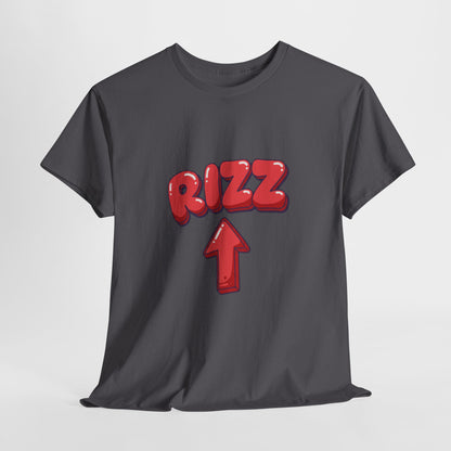 Adult Tee — Playful "RIZZ" Arrow Graphic Shirt