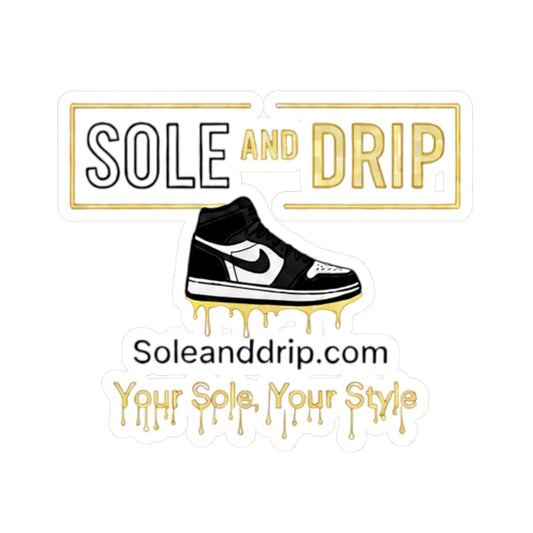 Sole and Drip Sticker — Sneaker Logo Kiss - Cut Decal ("Your Sole, Your Style") - Sole & Drip