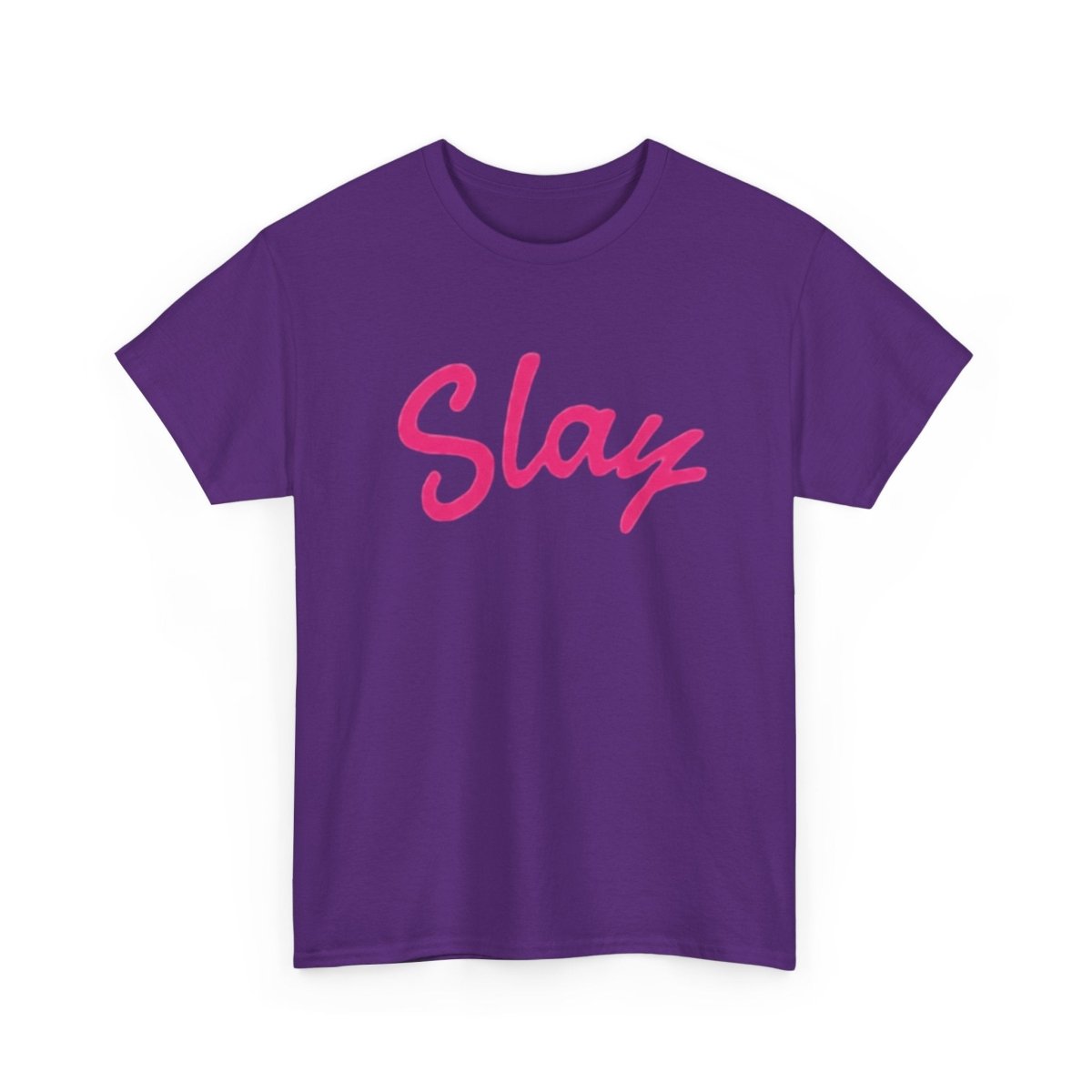 Slay Script T‑Shirt — Pink Script Graphic Tee for Trendy Women & Girls - Sole & Drip