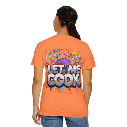 "Let Me Cook" T-Shirt — Colorful Chef Brain Illustration - Sole & Drip