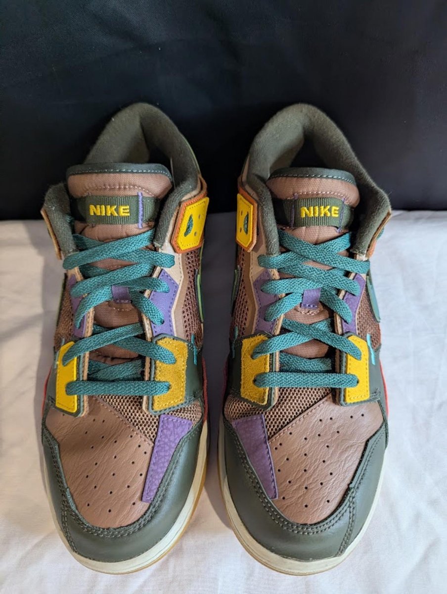 Nike Dunk Low Scrap "Archeo Brown" Size 11.5 Used VGC DB0500 - 200 Patchwork - Sole & Drip