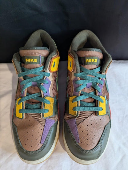 Nike Dunk Low Scrap "Archeo Brown" Size 11.5 Used VGC DB0500 - 200 Patchwork - Sole & Drip