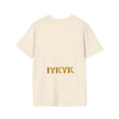 Graphic T-Shirt — Gold Hand Gesture 6 7 & IYKYK Streetwear Tee