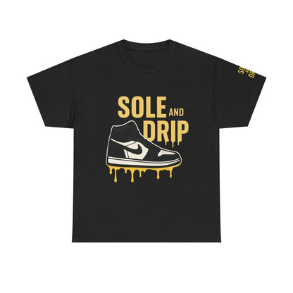 Sole and Drip Short Sleeve Tee — Sneaker Graphic Shirt with 'SOLE AND DRIP' Design - Sole & Drip