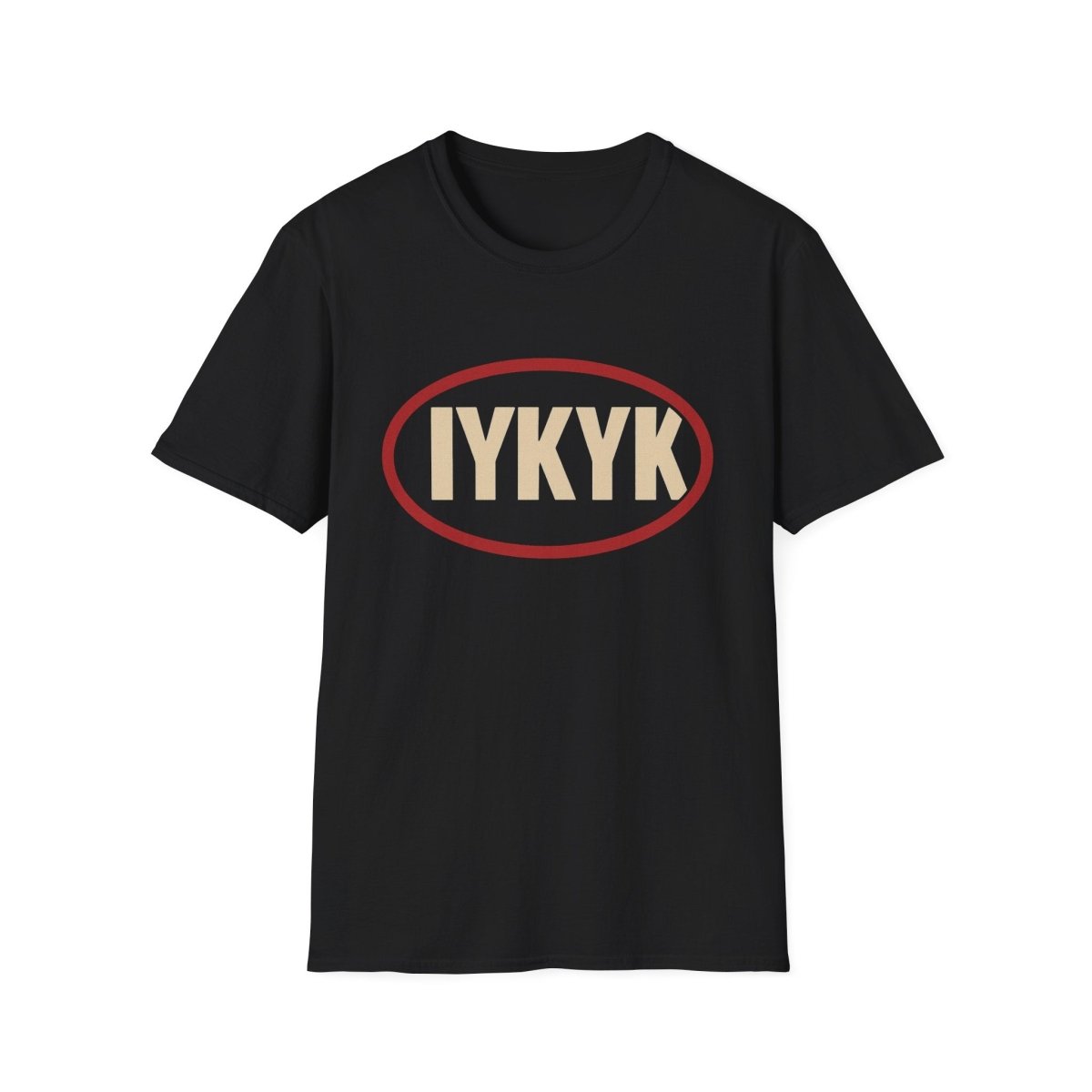 IYKYK Oval Graphic T-Shirt — Minimal Retro 'IYKYK' Tee - Sole & Drip