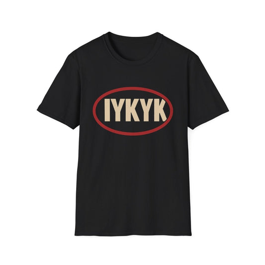IYKYK Oval Graphic T-Shirt — Minimal Retro 'IYKYK' Tee - Sole & Drip