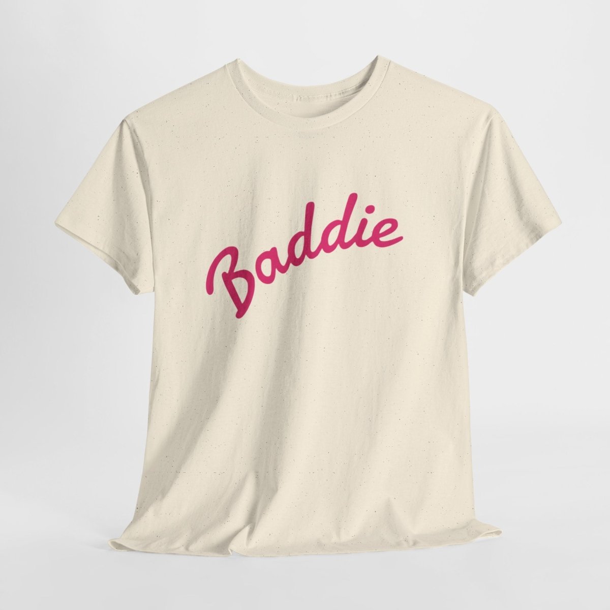 Baddie Script Tee — Pink Retro Graphic T‑Shirt - Sole & Drip