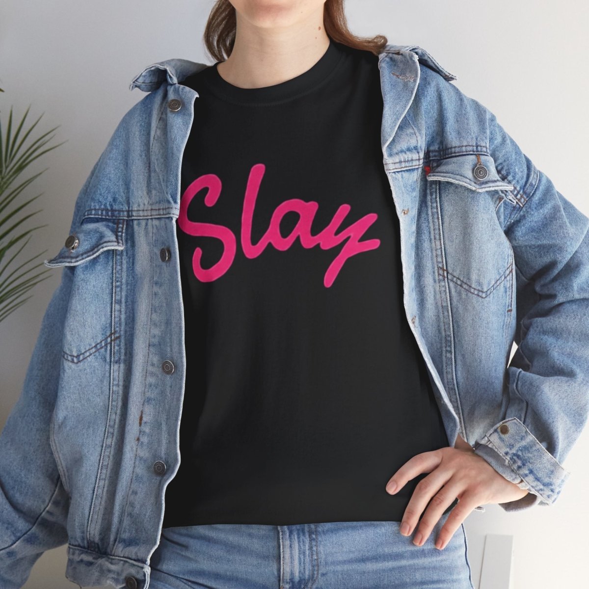 Slay Script T‑Shirt — Pink Script Graphic Tee for Trendy Women & Girls - Sole & Drip