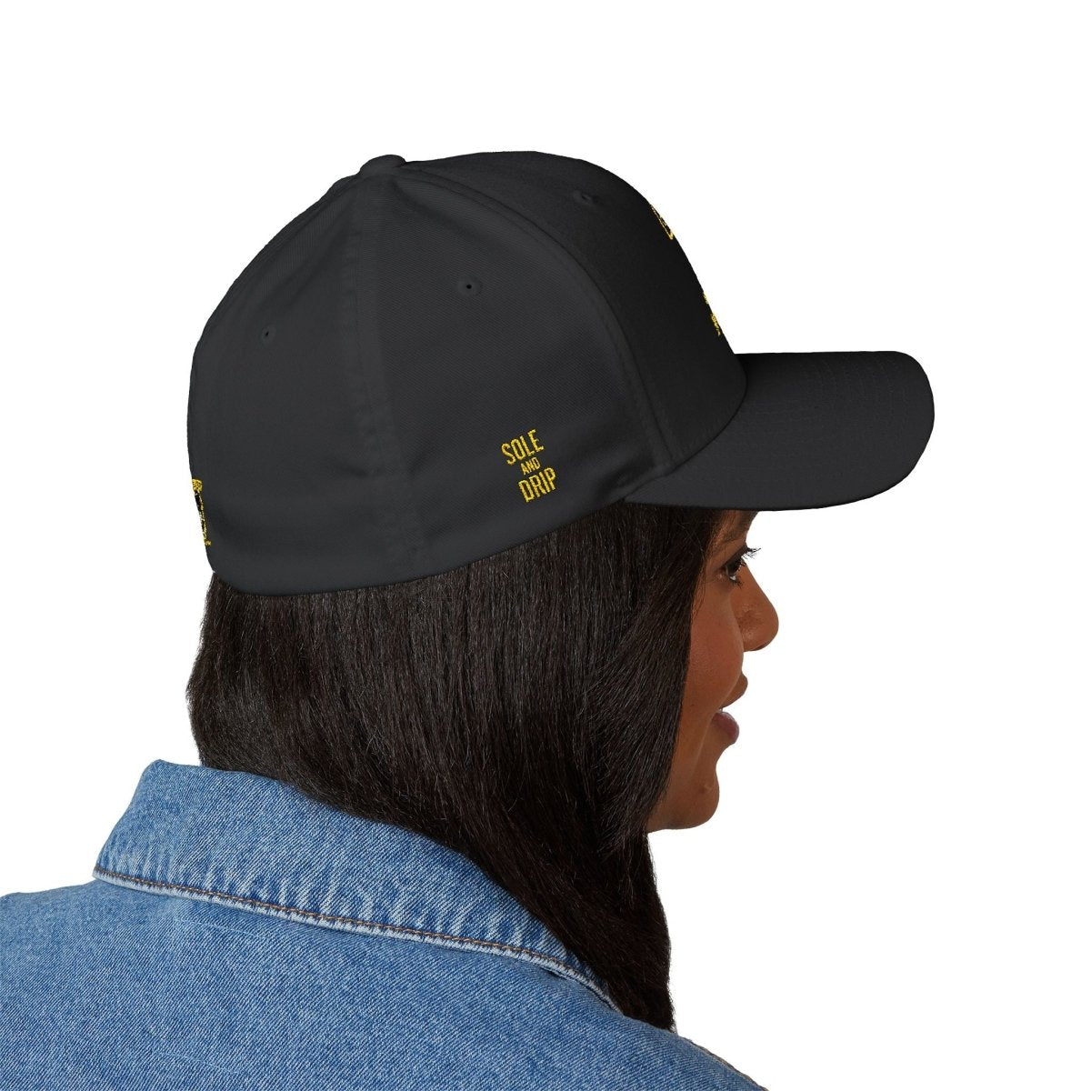 Embroidered 'Sole and Drip' Sneaker Lover Cap — Closed - Back Structured Hat - Sole & Drip
