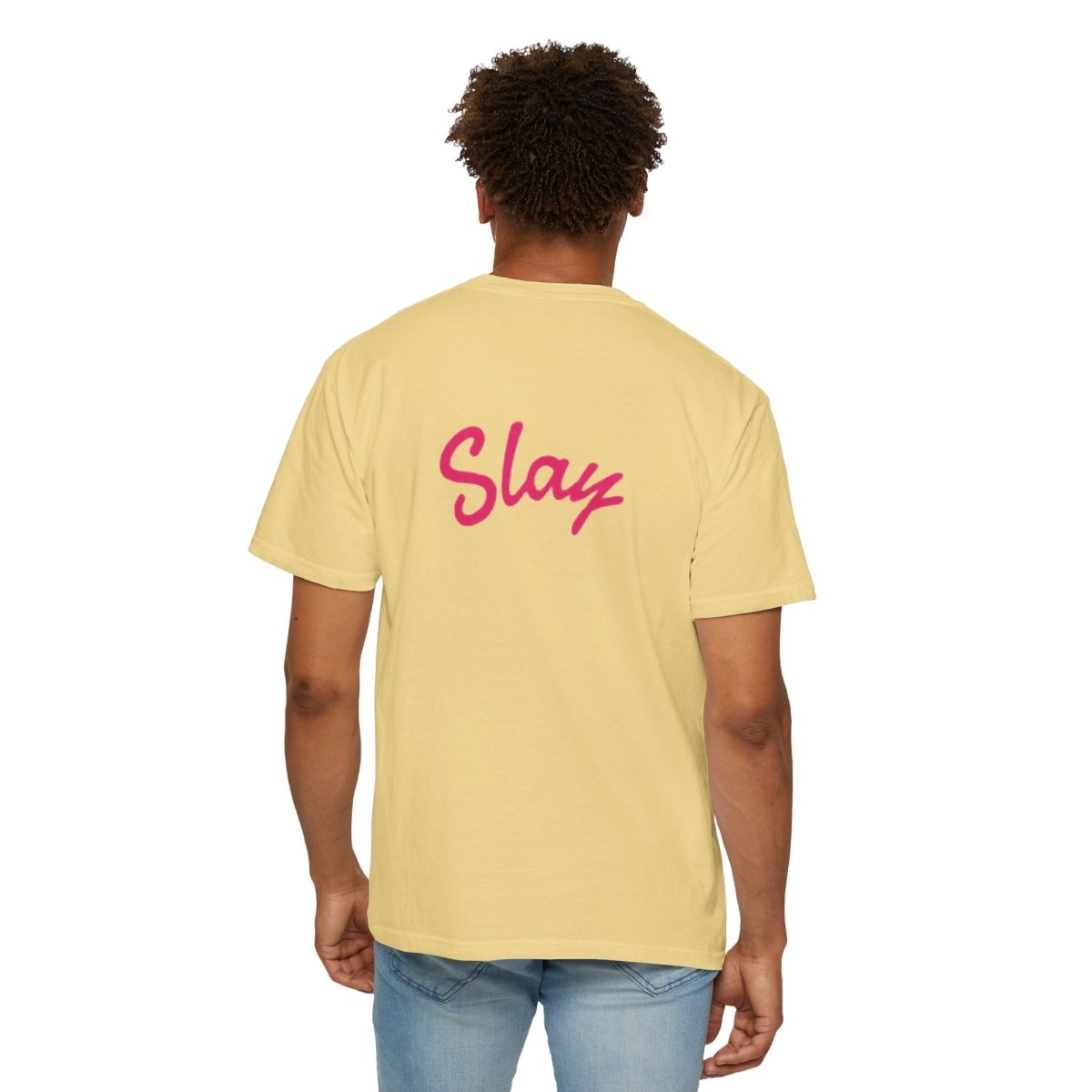 Baddie 67 T-Shirt — Pink Script "Baddie" Front & "Slay" Back - Sole & Drip
