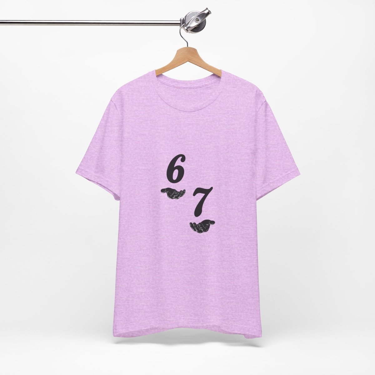 6 7 W hands Tee — Minimal 6 7 w/hands Graphic T-Shirt - Sole & Drip