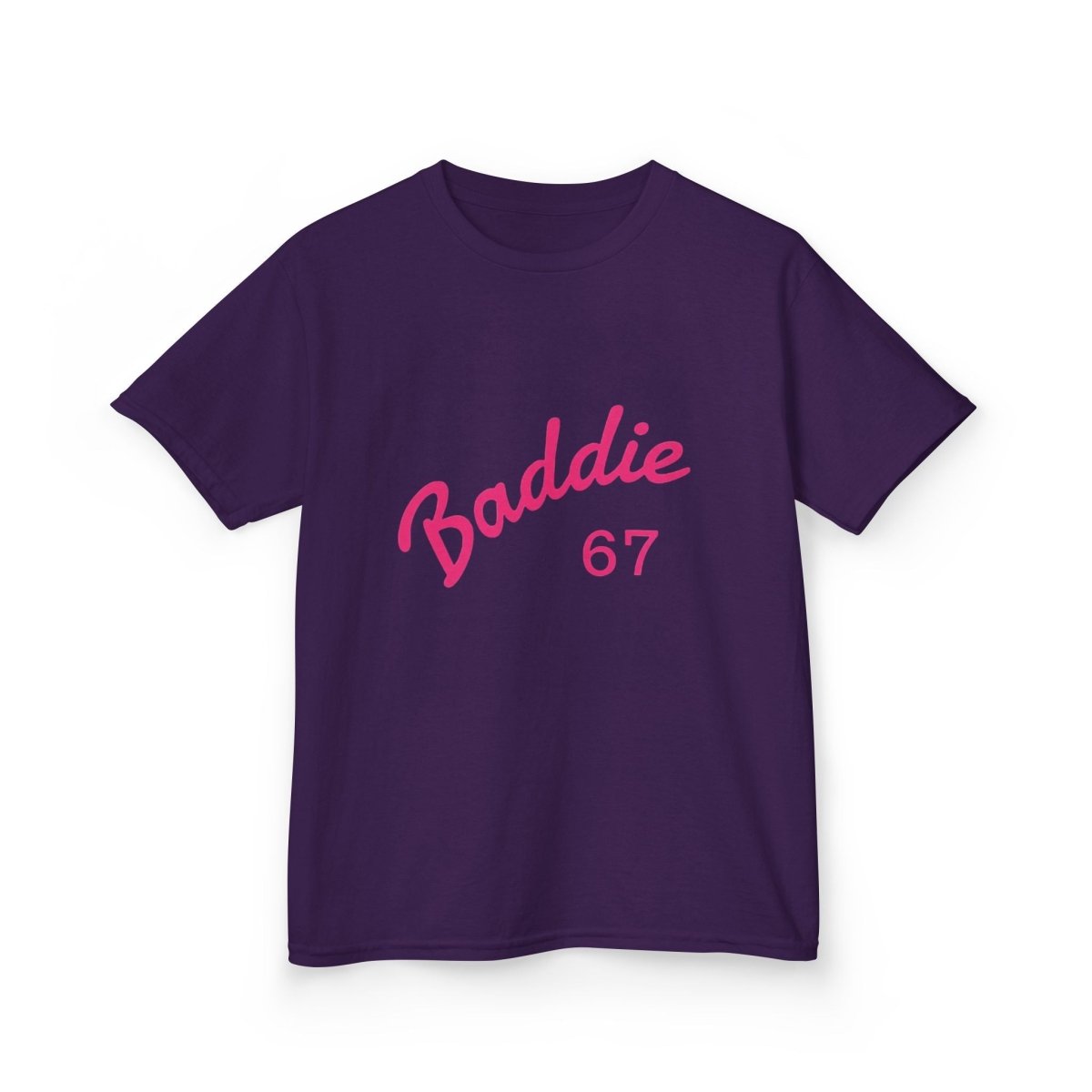 Kids Tee — Pink “Baddie 67” Front & “Slay” Back Graphic - Sole & Drip