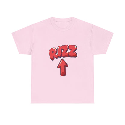 Adult Tee — Playful "RIZZ" Arrow Graphic Shirt
