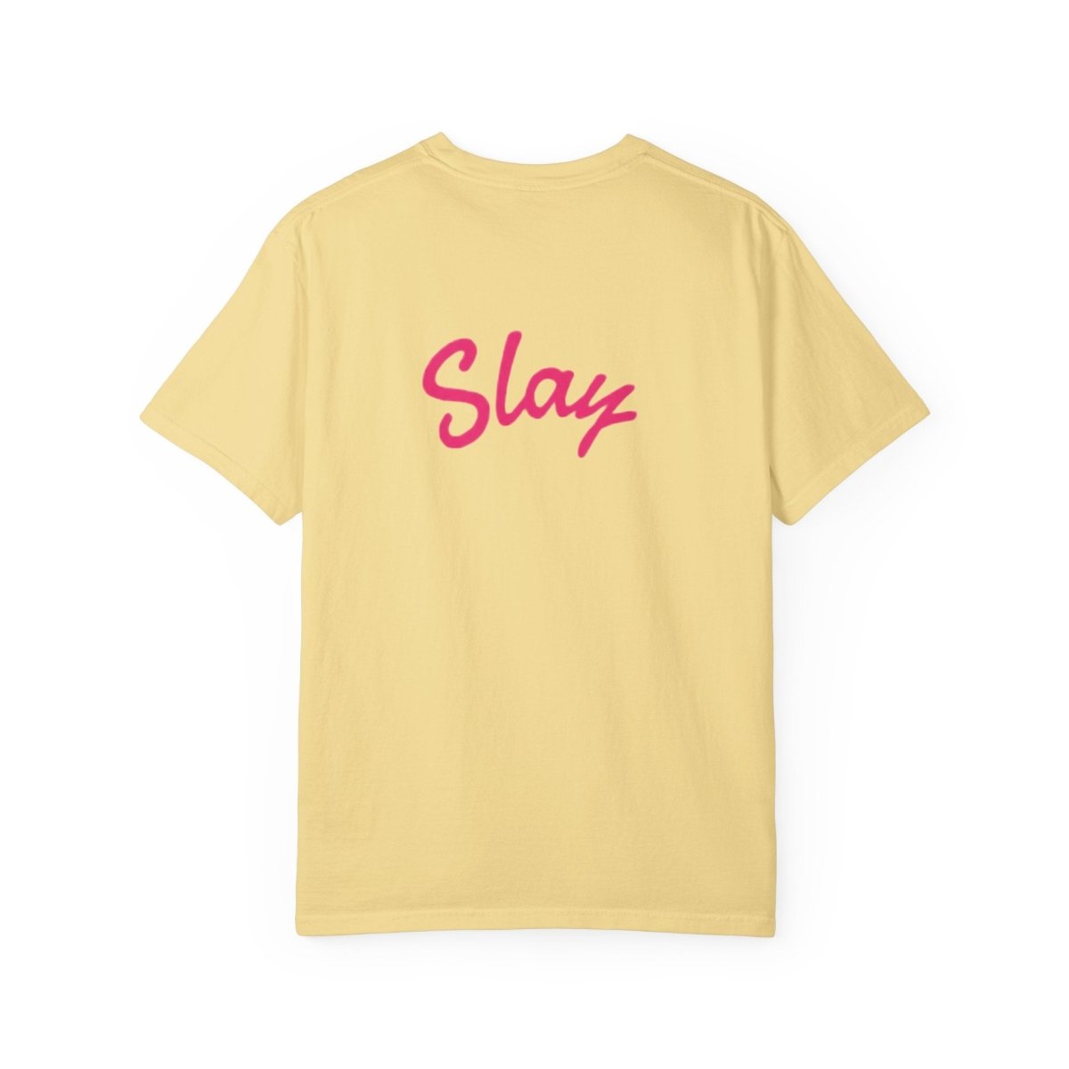 Baddie 67 T-Shirt — Pink Script "Baddie" Front & "Slay" Back - Sole & Drip