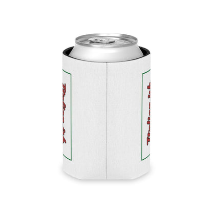 Italian-ish Can Cooler – Retro Script with Italy Flag Accent