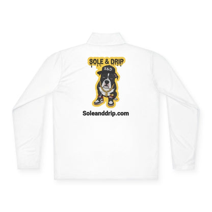 Sole and Drip Long Sleeve Quarter zip — 'SOLE AND DRIP' Design - Sole & Drip