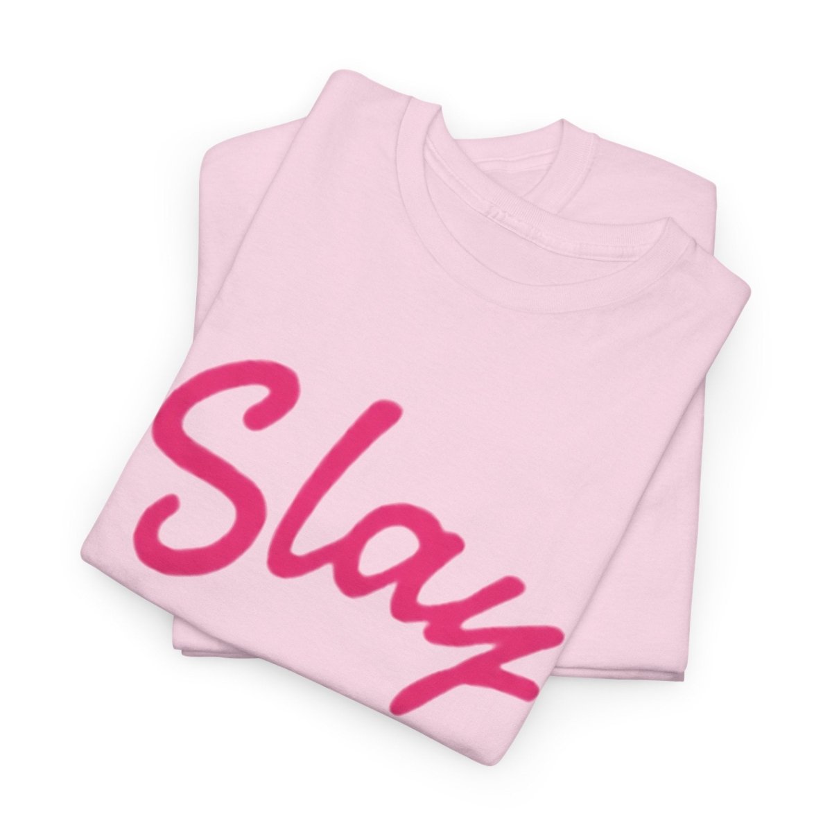 Slay Script T‑Shirt — Pink Script Graphic Tee for Trendy Women & Girls - Sole & Drip