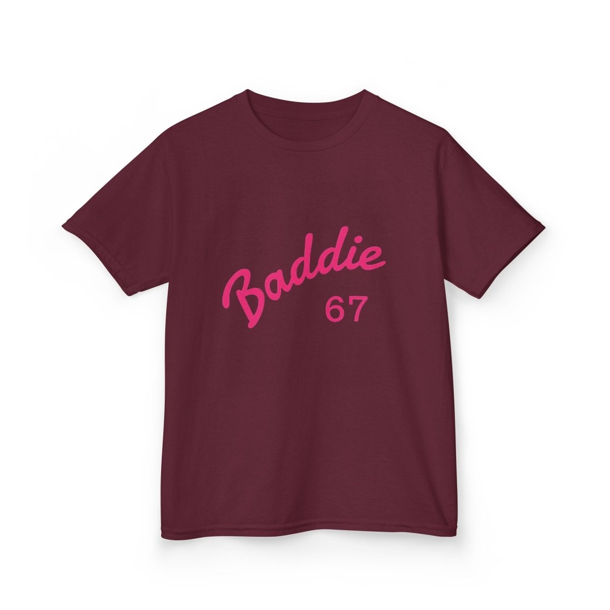 Kids Tee — Pink “Baddie 67” Front & “Slay” Back Graphic - Sole & Drip