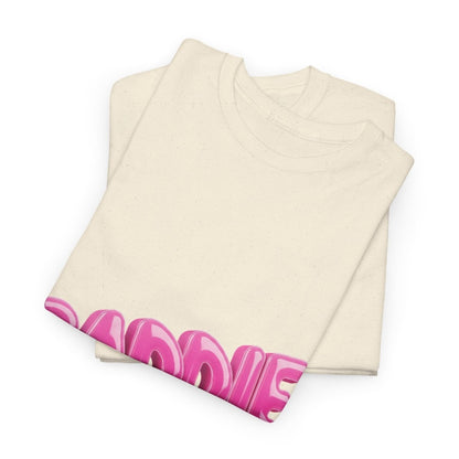 Baddie Pink Bubble Text Tee - Trendy Graphic T-Shirt - Sole & Drip