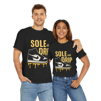 Sole and Drip Short Sleeve Tee — Sneaker Graphic Shirt with 'SOLE AND DRIP' Design - Sole & Drip