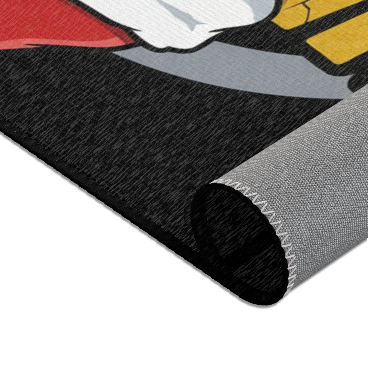 Bummed Aht Christmas Area Rug – Funny Santa Hat Holiday Doormat - Sole & Drip